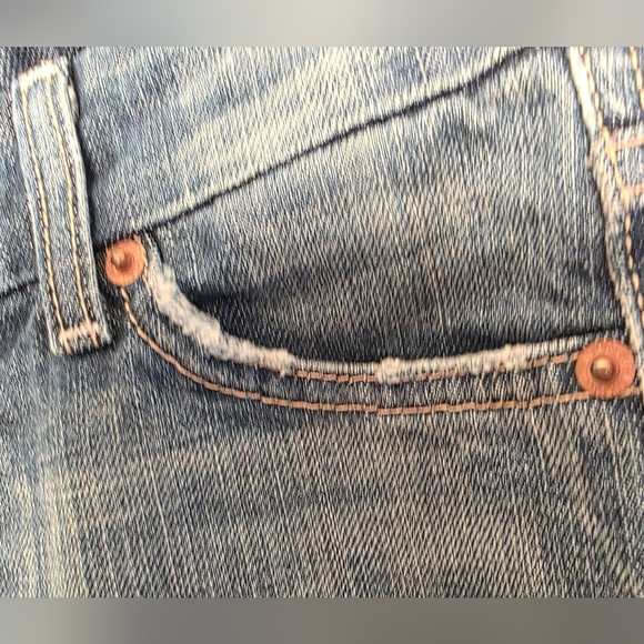 7 For All Mankind Jeans, A Pocket. Bootcut Flair,  Low Rise, 24 " Waist - Picture 4 of 16